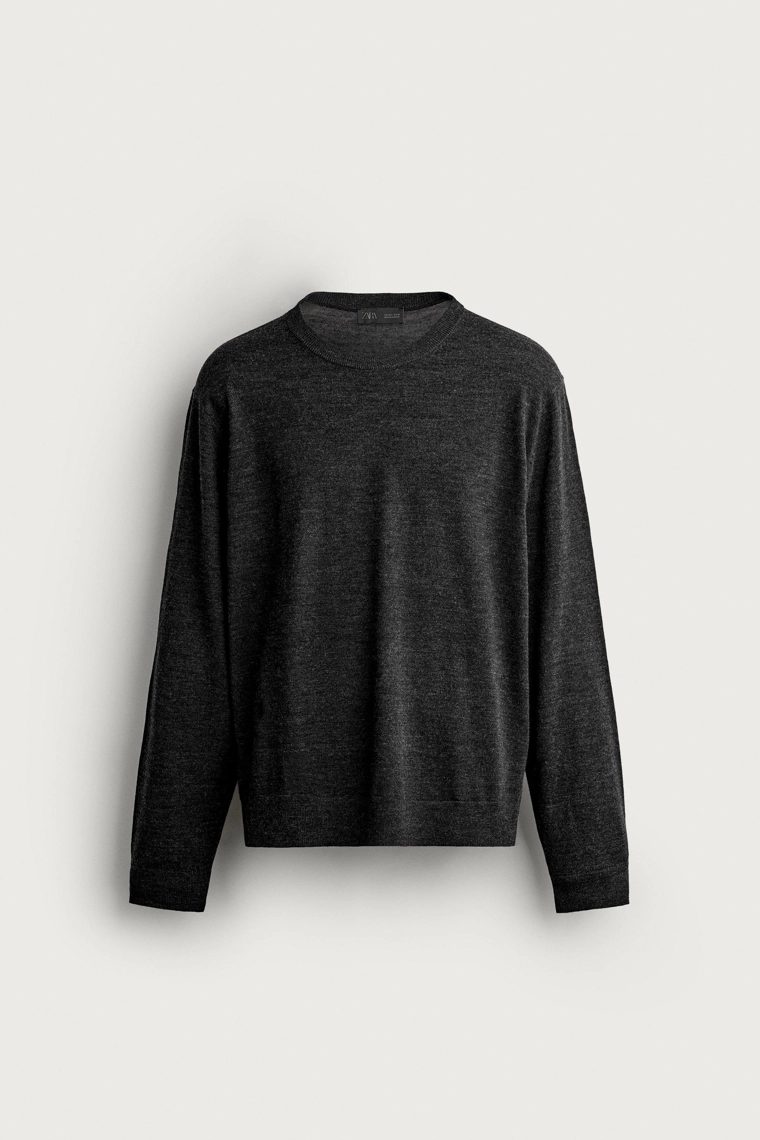 Джемпер regular fit из 100% шерсти