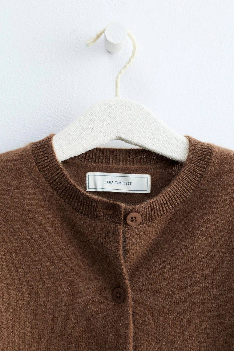 Кардиган zara timeless из 100% кашемира
