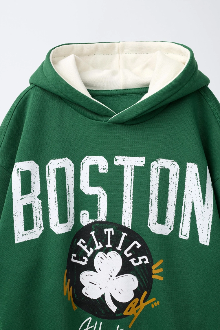 Худи с принтом nba boston celtics