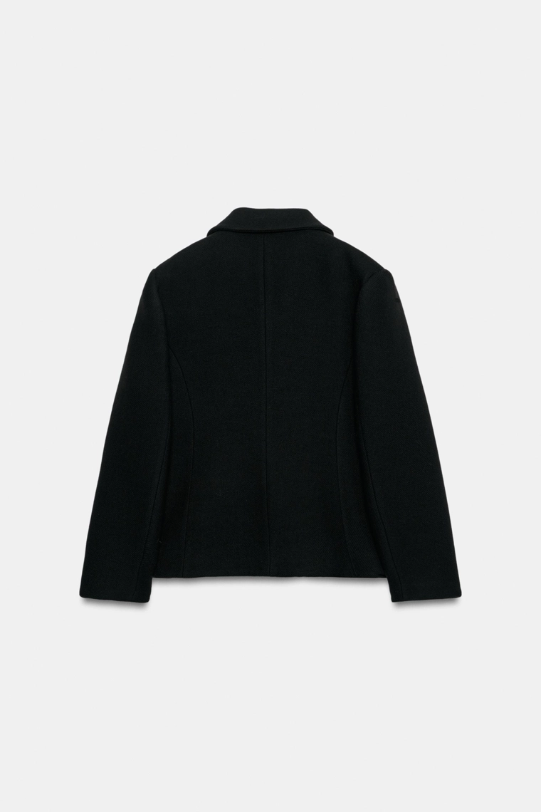 Короткое пальто из шерстяной смеси zw collection