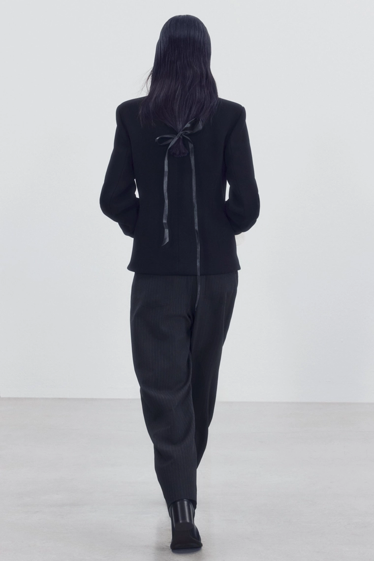 Короткое пальто из шерстяной смеси zw collection
