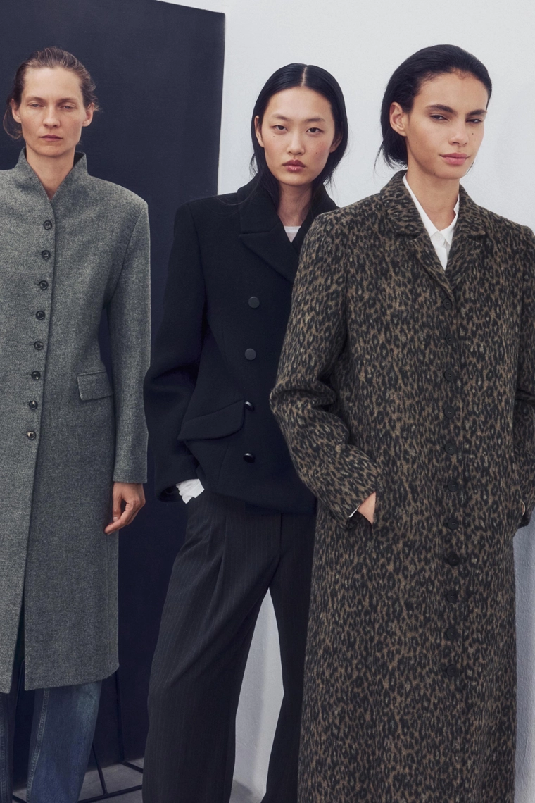 Короткое пальто из шерстяной смеси zw collection