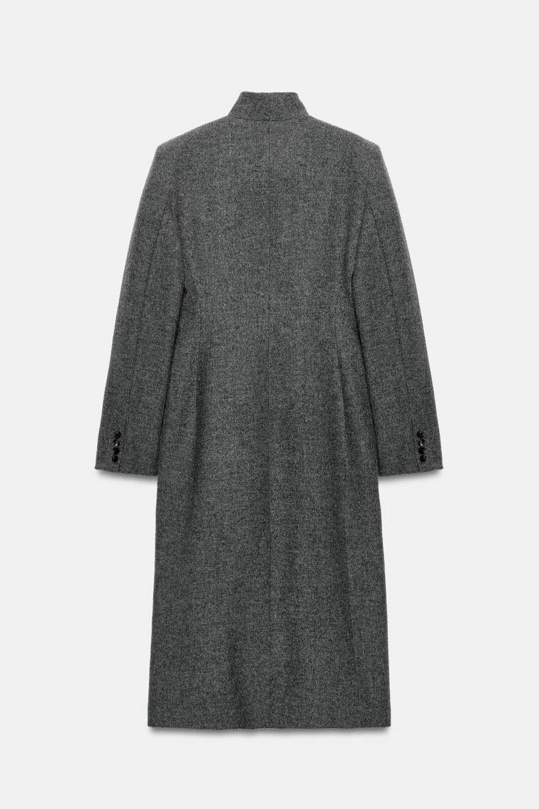 Пальто zw collection из шерсти с пуговицами