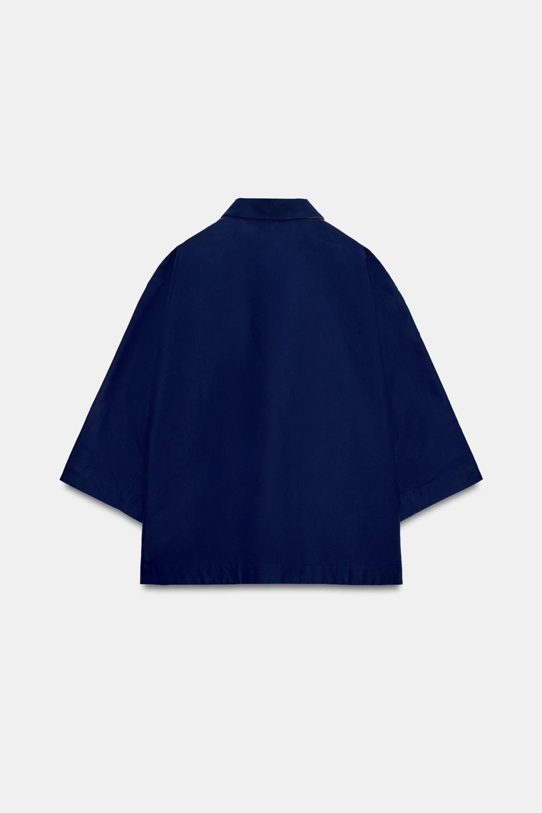 Двусторонний короткий тренч zw collection