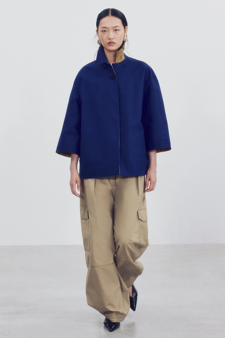 Двусторонний короткий тренч zw collection