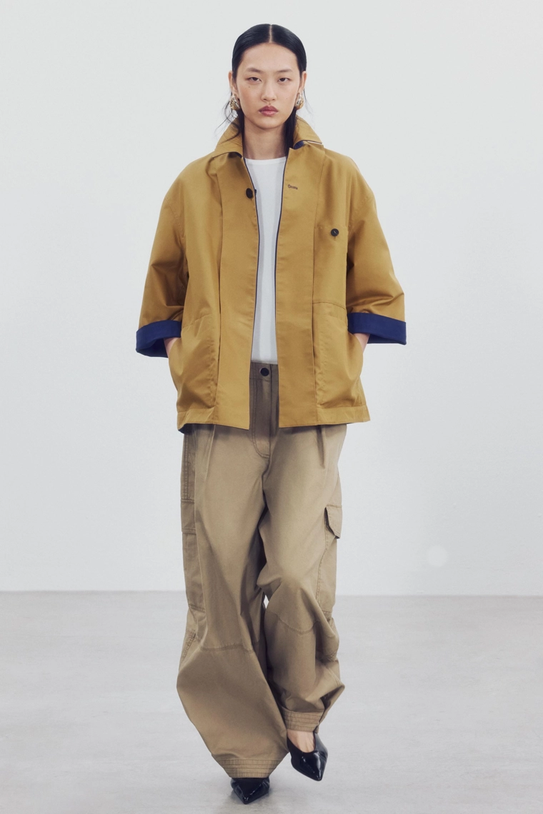 Двусторонний короткий тренч zw collection