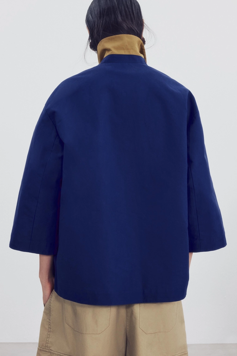 Двусторонний короткий тренч zw collection