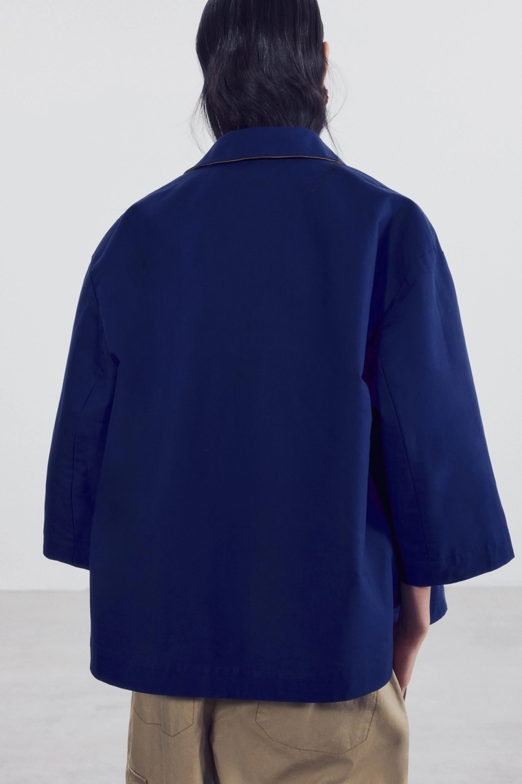 Двусторонний короткий тренч zw collection