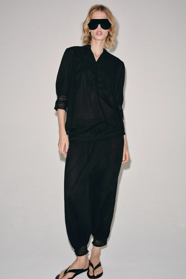 Вышитые шаровары zw collection