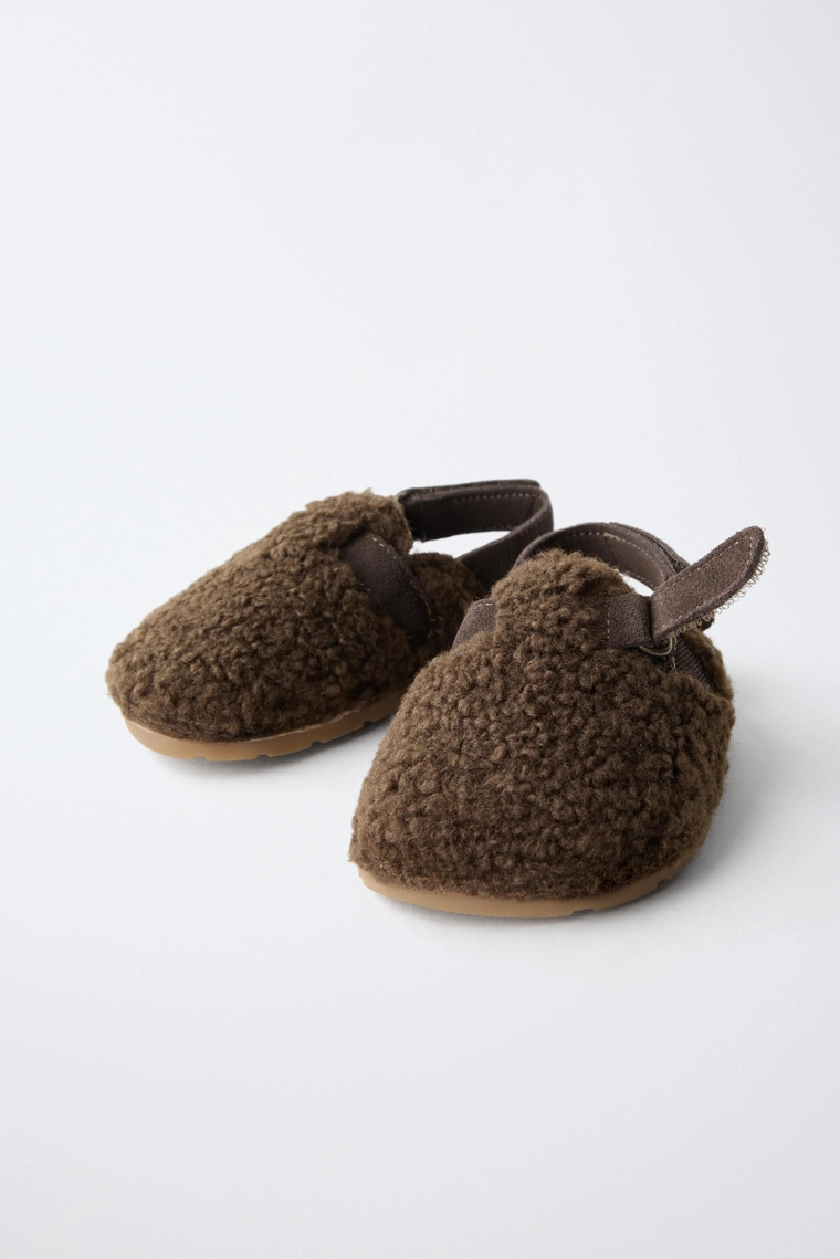 Мюли barefoot из искусственной шерсти