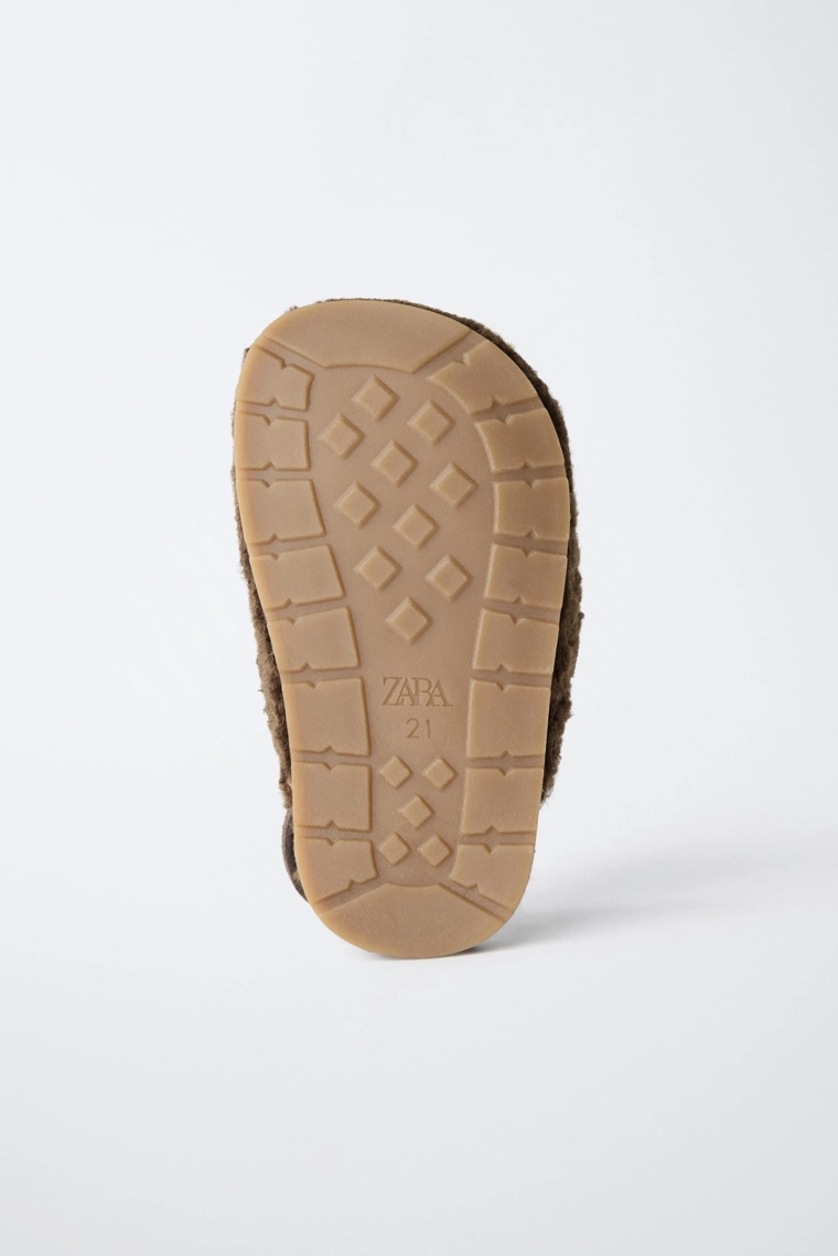 Мюли barefoot из искусственной шерсти