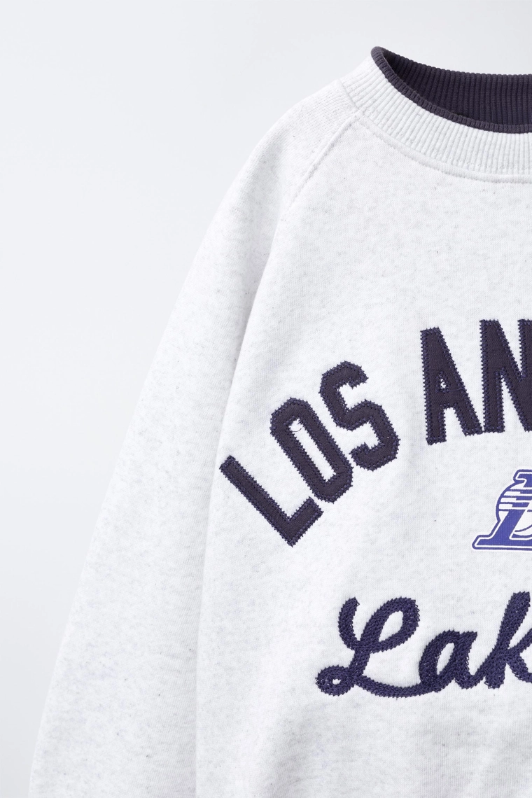 Свитшот с вышивкой nba – los angeles lakers