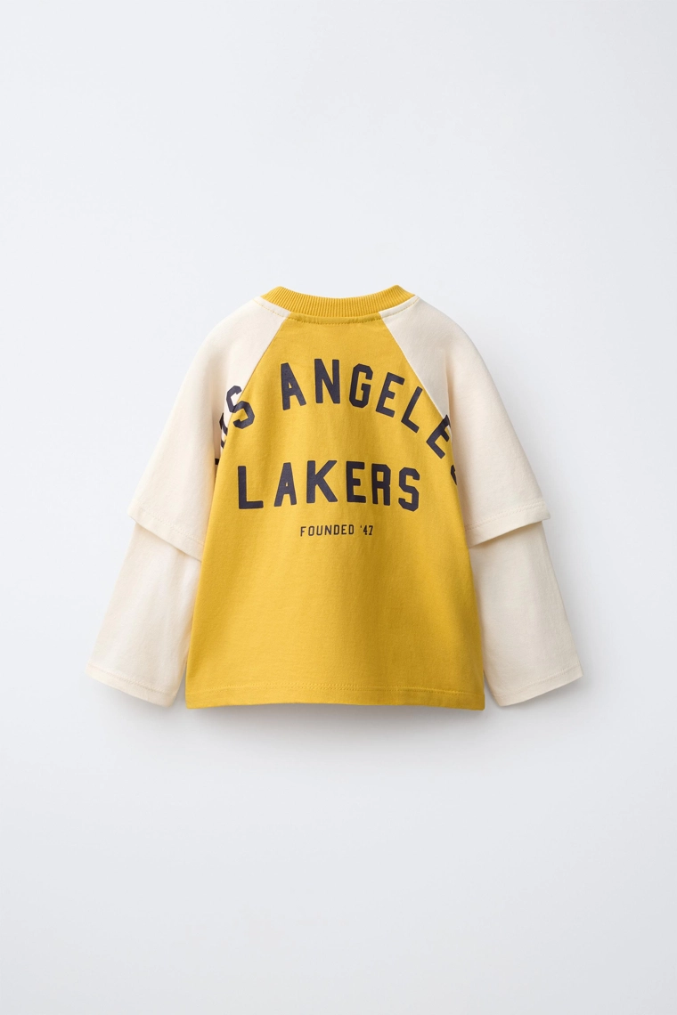 Футболка с двумя слоями и длинным рукавом nba los angeles lakers
