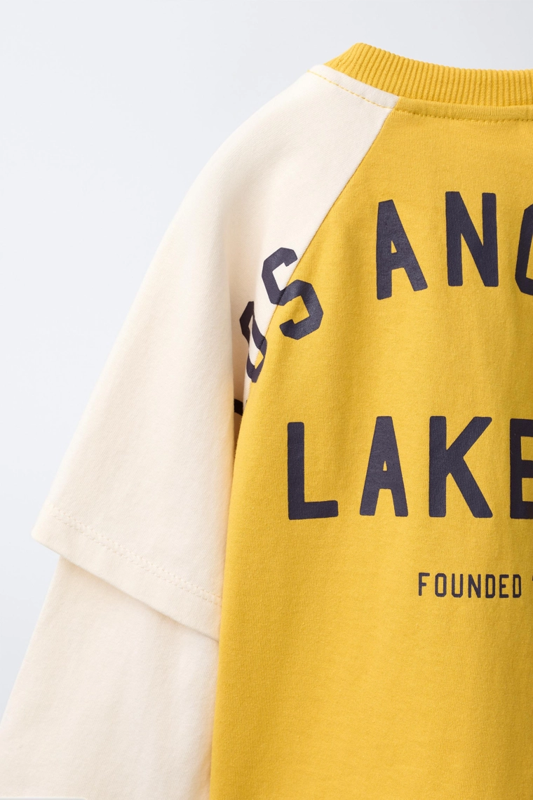 Футболка с двумя слоями и длинным рукавом nba los angeles lakers