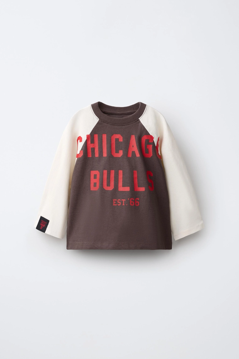 Футболка с длинными реглан-рукавами nba – chicago bulls