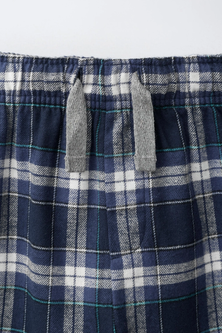 Пижама в клетку для детей 6-14 лет