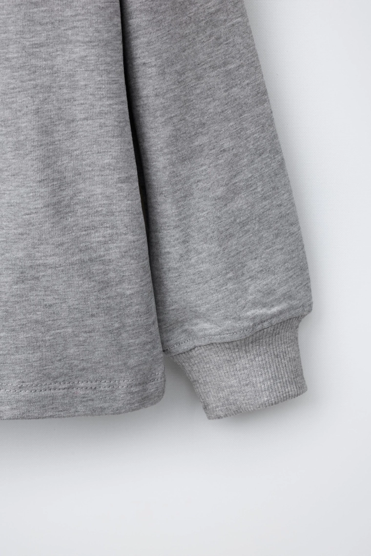 Лонгслив henley с ярлыком