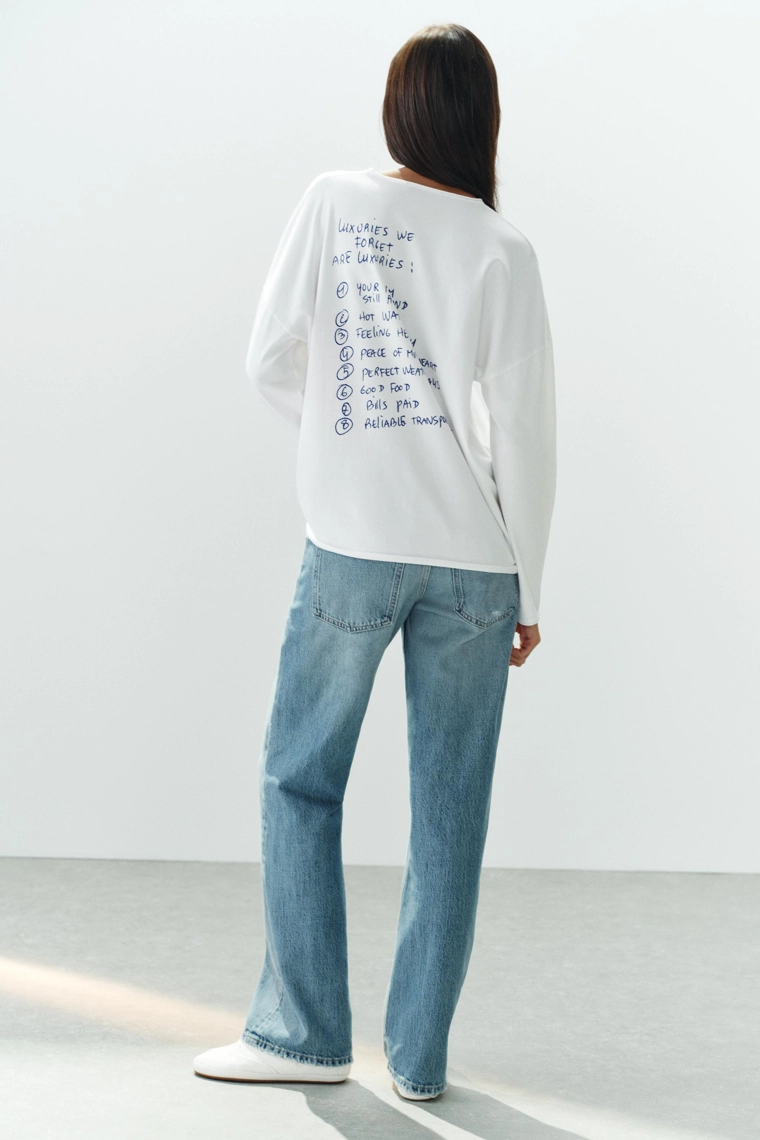Футболка oversize с надписью thomas lelú