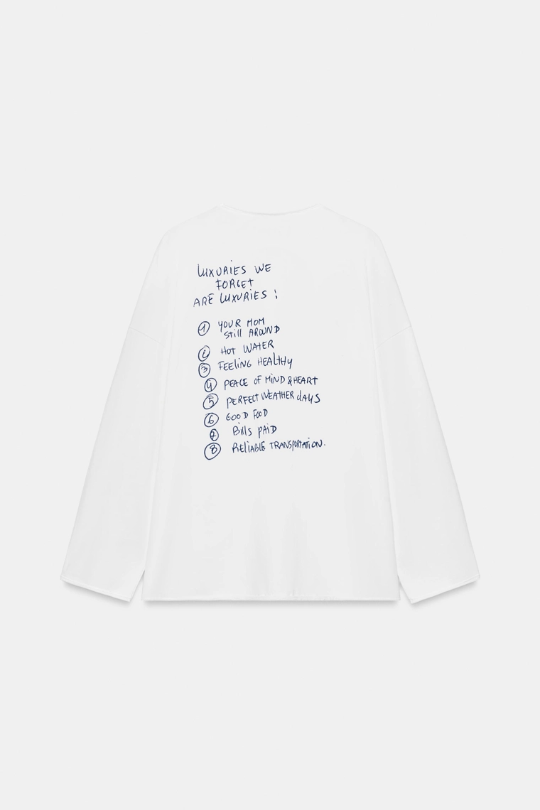 Футболка oversize с надписью thomas lelú