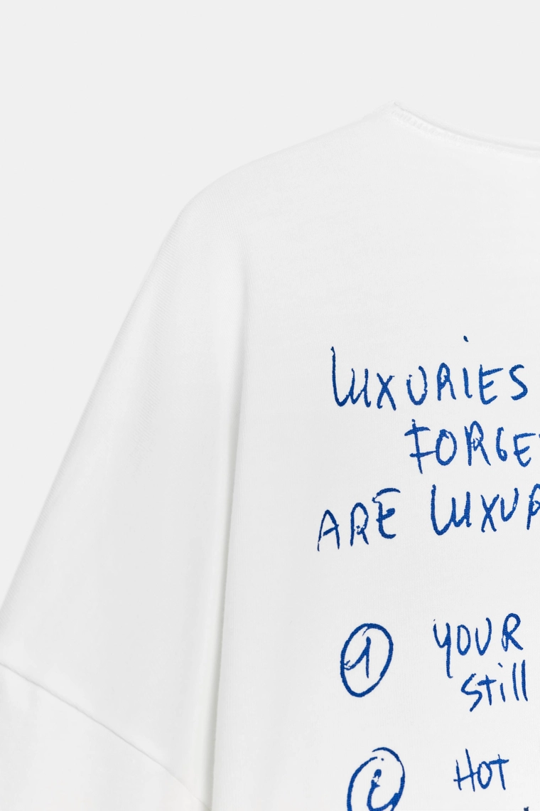 Футболка oversize с надписью thomas lelú