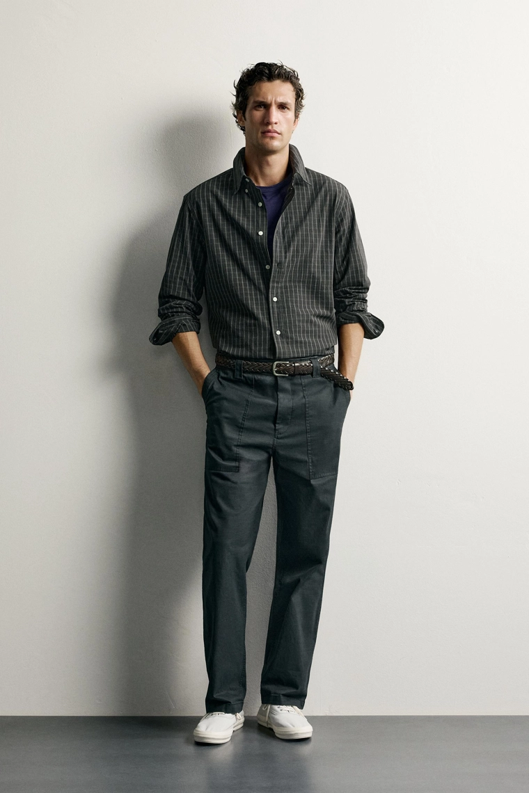 Рубашка regular fit в клетку