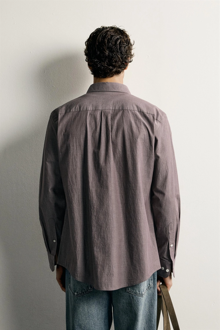 Хлопковая рубашка regular fit