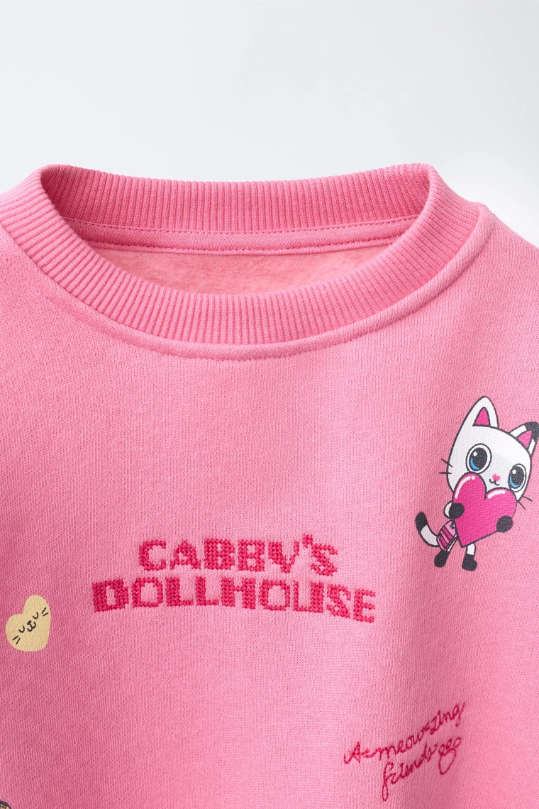 Комплект gabby’s dollhouse: свитшот и расклешённые леггинсы