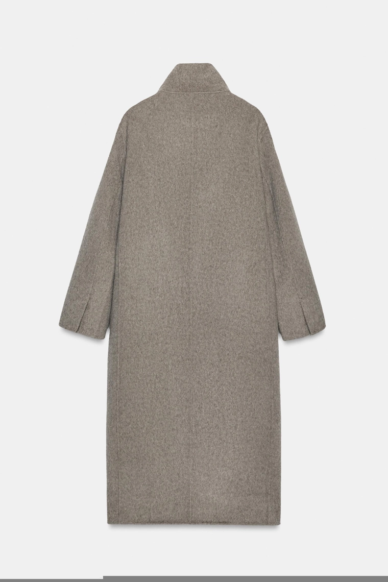 Длинное пальто из шерстяной смеси zw collection