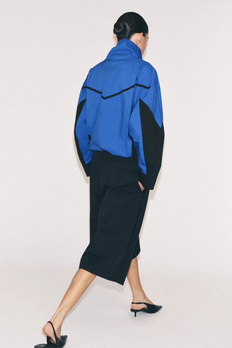 Технические плиссированные бермуды zw collection