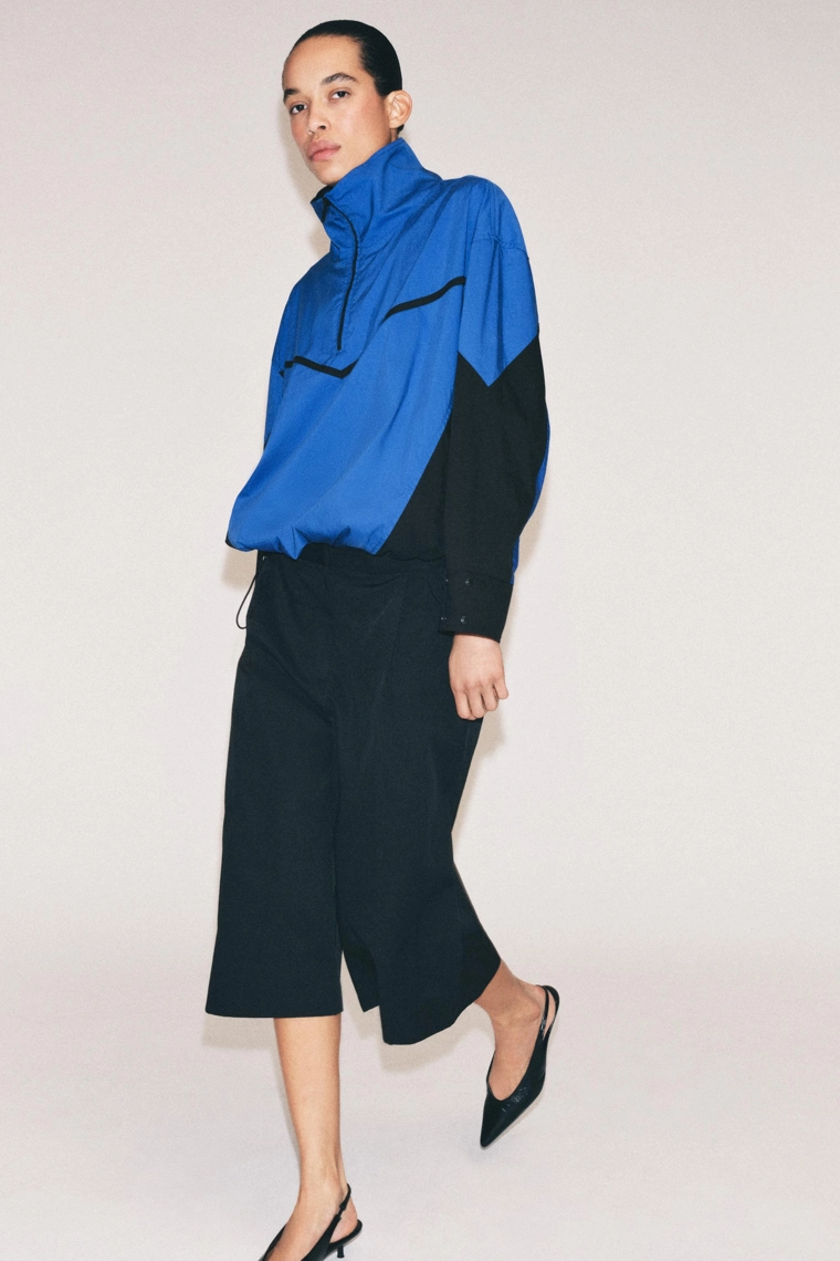 Технические плиссированные бермуды zw collection