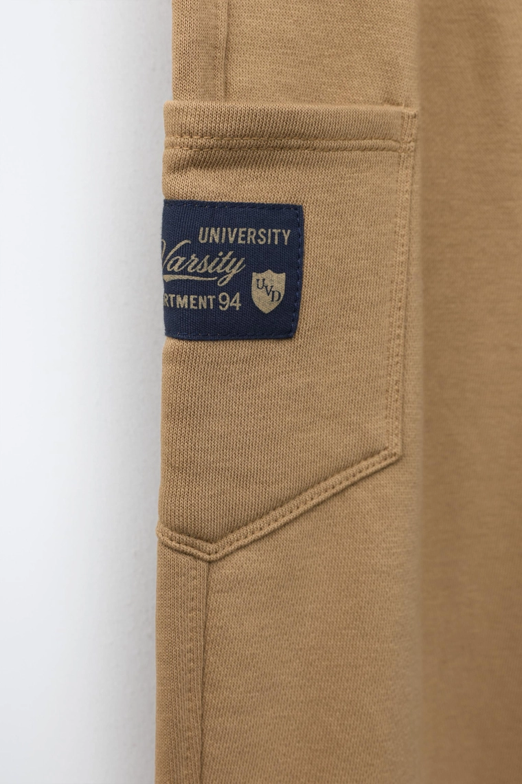 Вельветовые карго брюки в стиле varsity