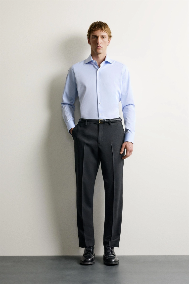 Рубашка slim fit santa eulalia barcelona 1843 x zara