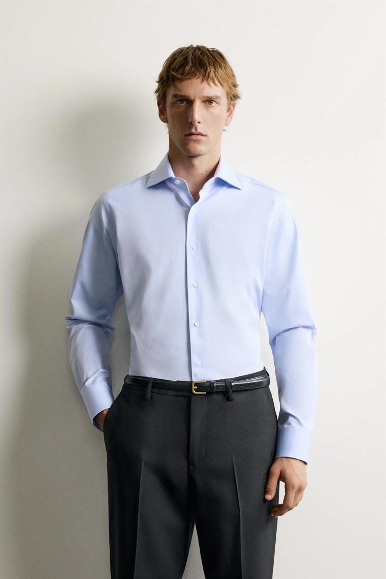 Рубашка slim fit santa eulalia barcelona 1843 x zara