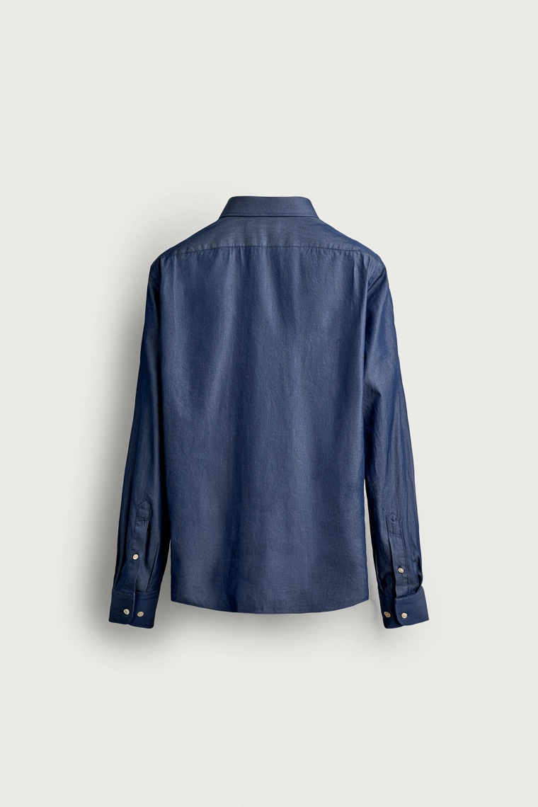 Рубашка santa eulalia barcelona 1843 x zara из индиго шамбре