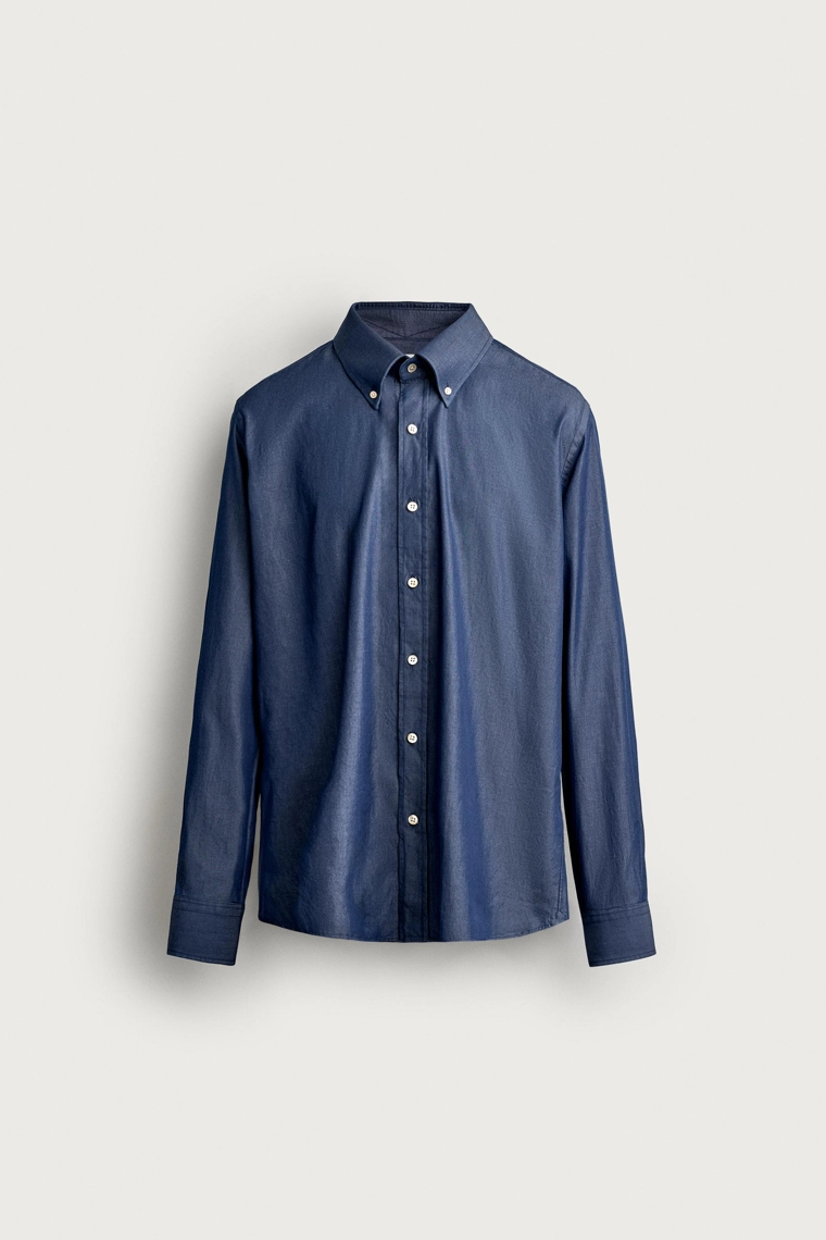 Рубашка santa eulalia barcelona 1843 x zara из индиго шамбре