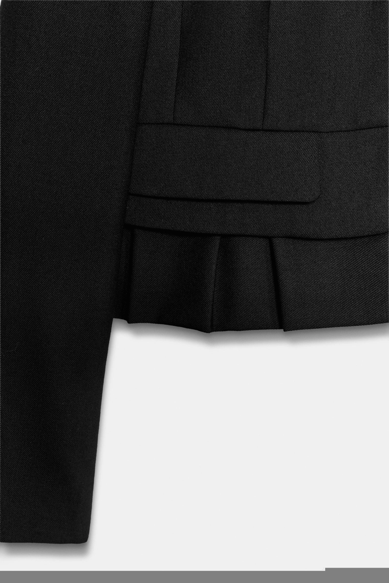 Короткая жакет из шерстяной смеси zw collection