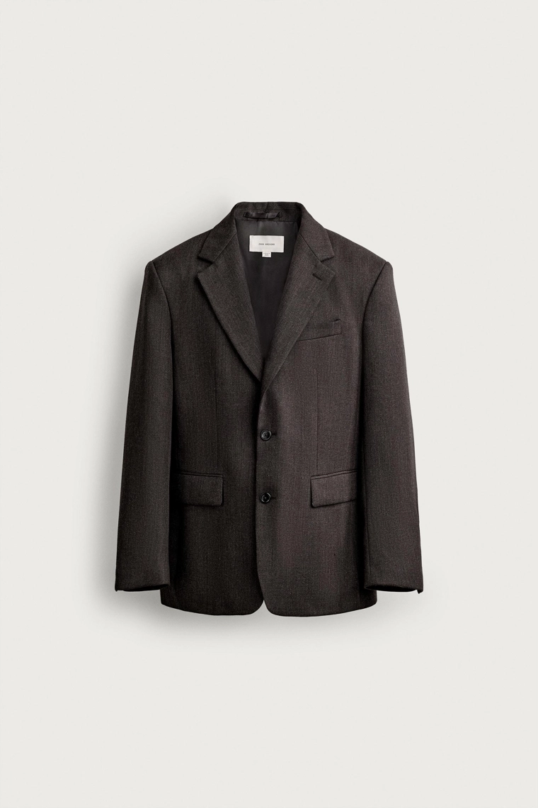 Пиджак из итальянской шерсти в полоску 100% wool manteco®