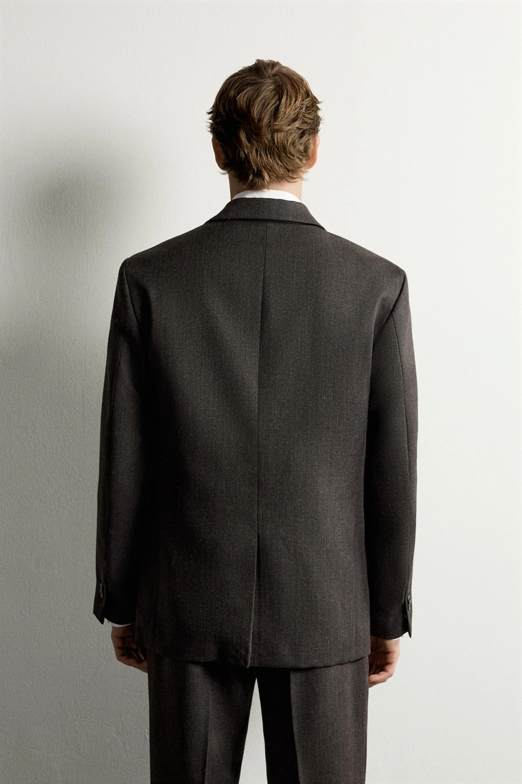 Пиджак из итальянской шерсти в полоску 100% wool manteco®