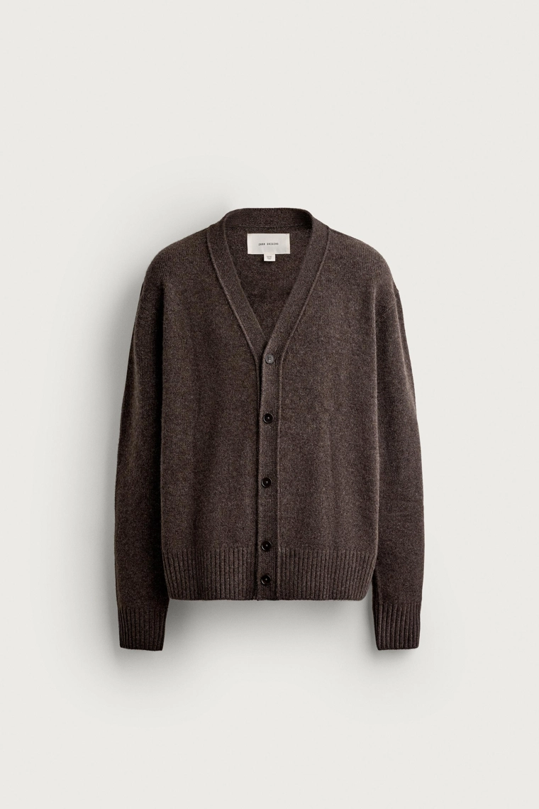 Кардиган regular fit из 100% кашемира
