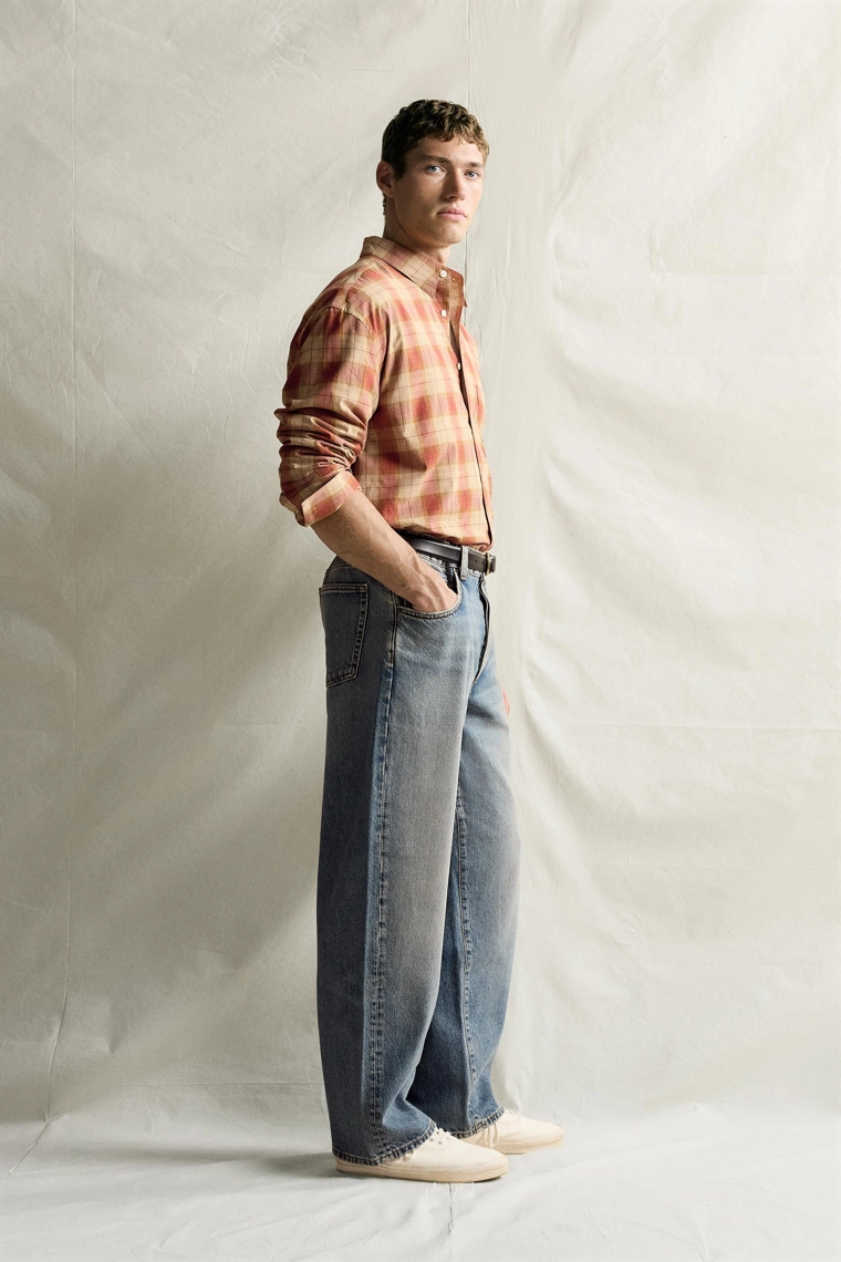 Рубашка в клетку regular fit