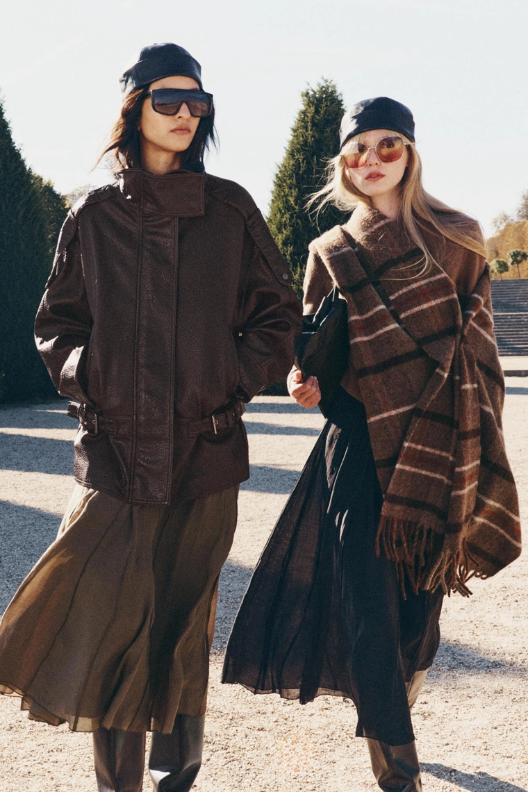 Юбка миди комбинированная Zara «ZW»