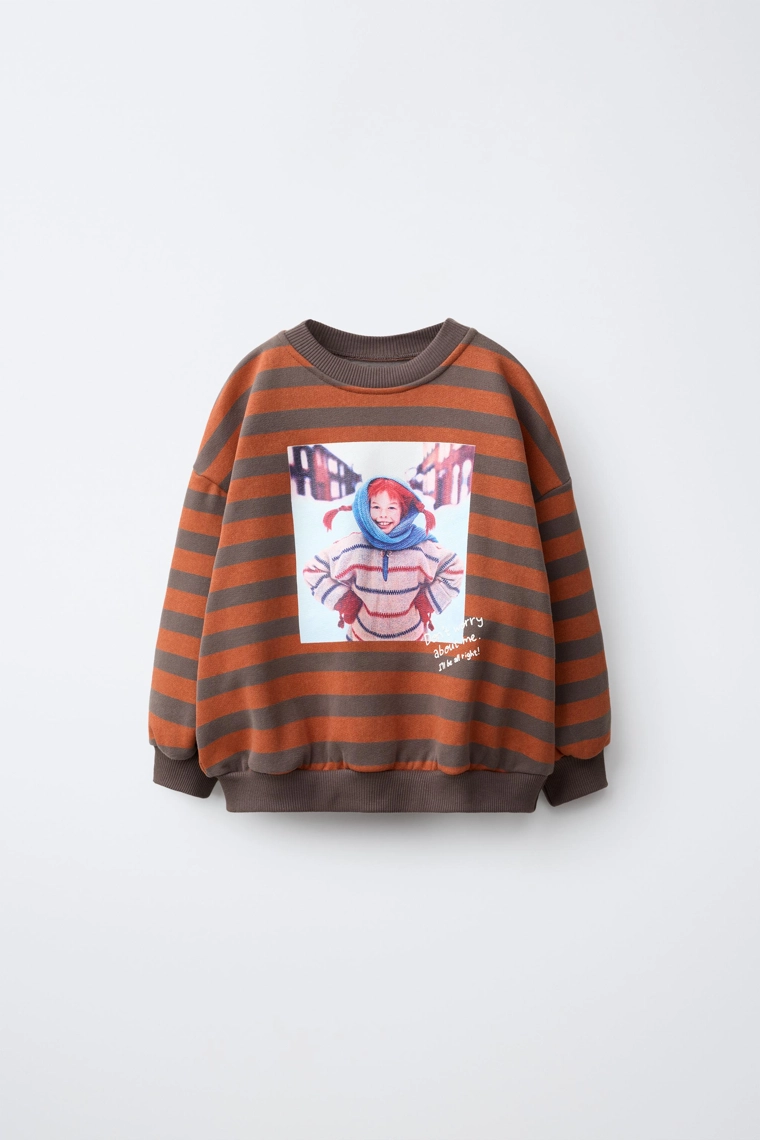 Свитшот с длинными рукавами в полоску pippi longstocking © astrid lindgren company
