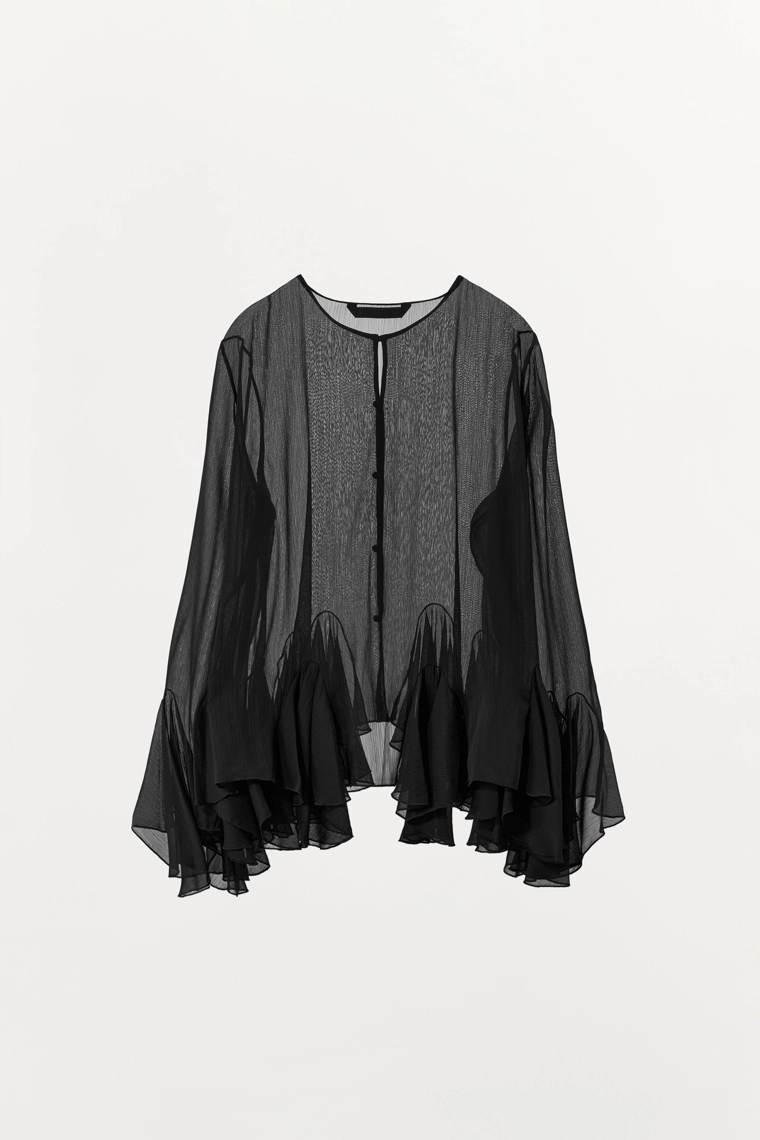 Блузка с воланами из коллекции zw collection