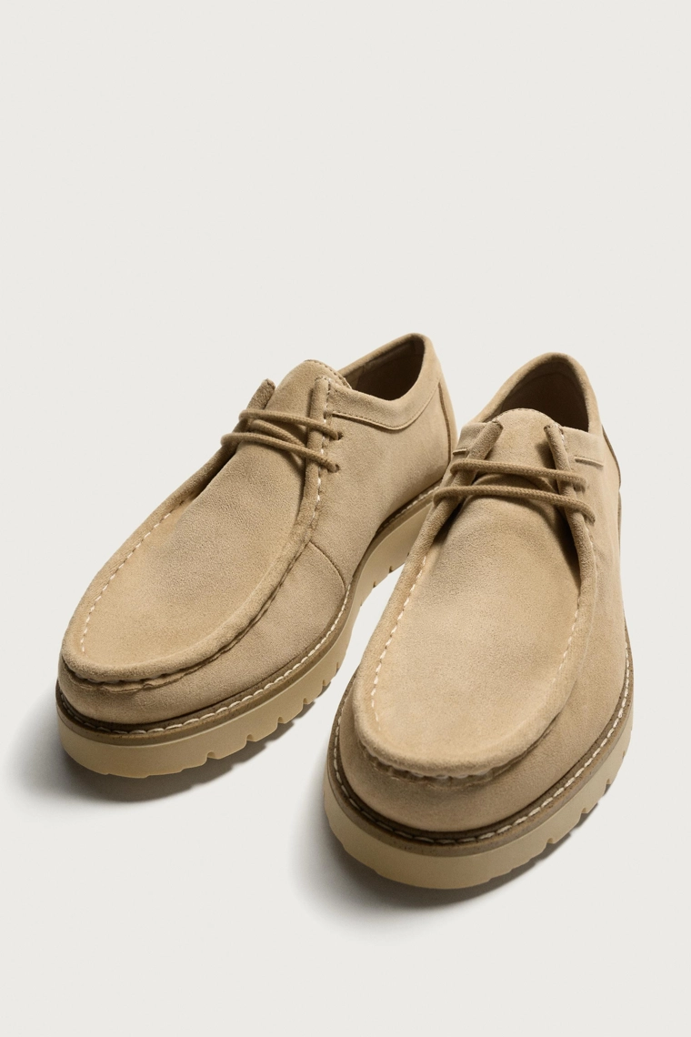 Туфли с декоративным швом спереди