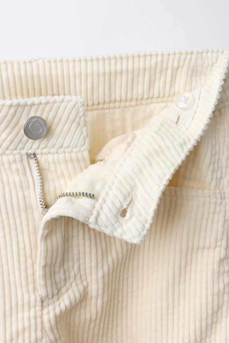 Вельветовые брюки-кюлоты