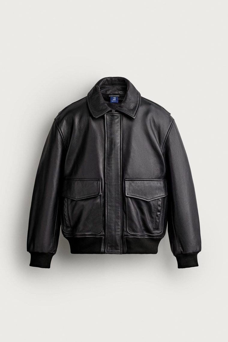 Куртка из кожи regular fit