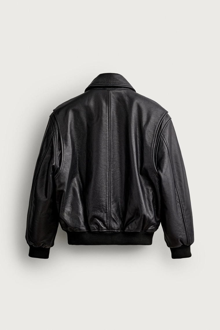 Куртка из кожи regular fit
