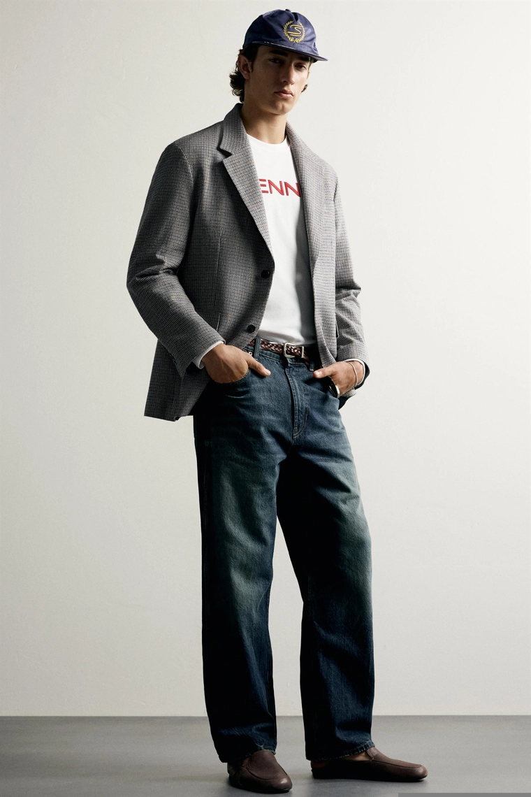 Пиджак в клетку ayrton senna © senna brands, классический крой