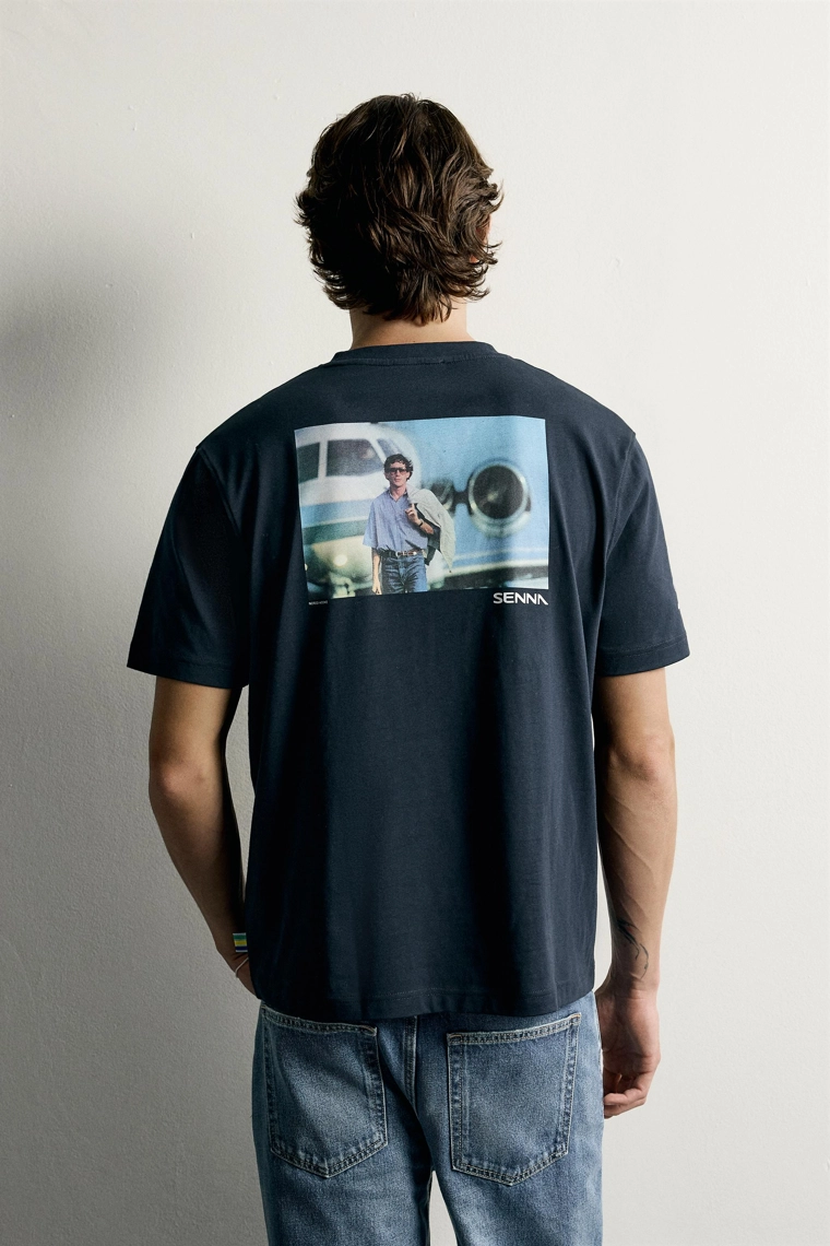 Футболка с фотопринтом ayrton senna © senna brands