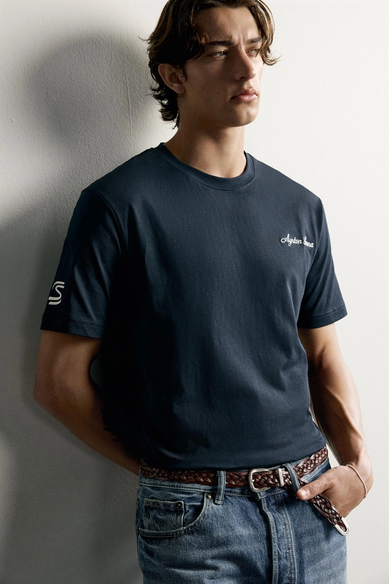 Футболка с фотопринтом ayrton senna © senna brands